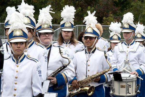Southern High School Marching Band Performing